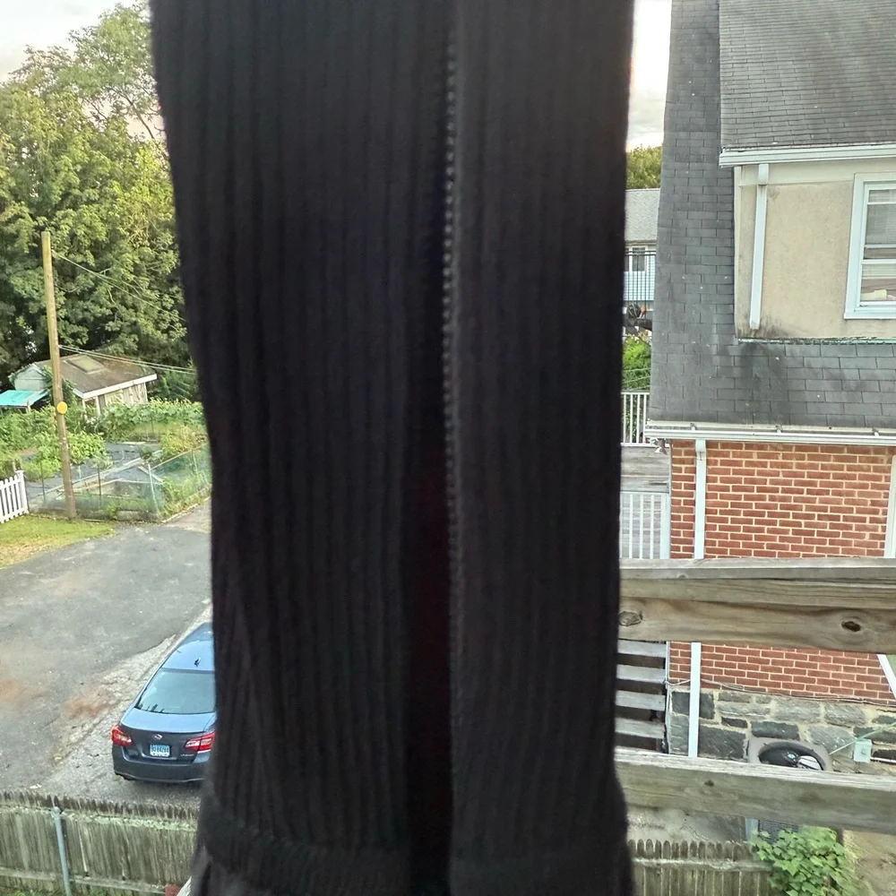Tanya Taylor Ribbed Knit Top maxi dress in black - Picture 5 of 5